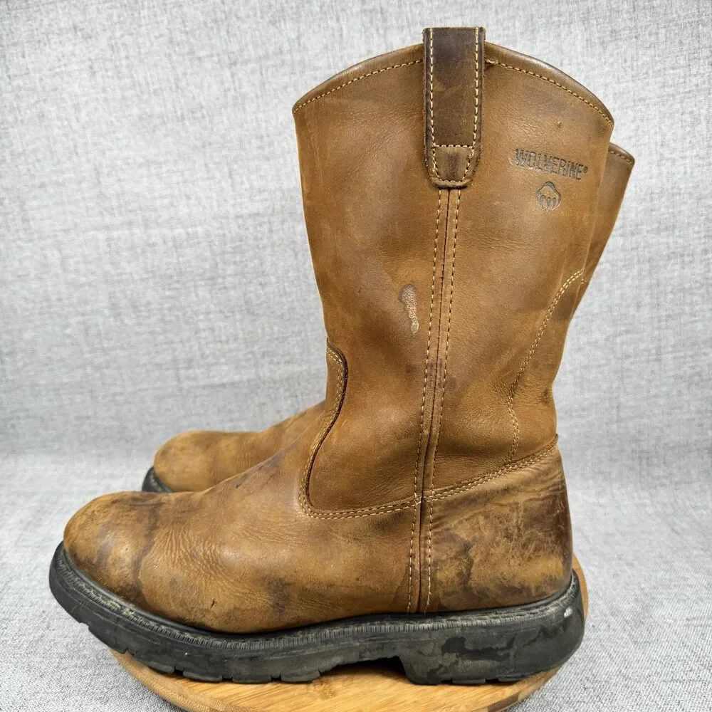 Wolverine Boots Men's 12 M Wellington Work Leather Goodyear